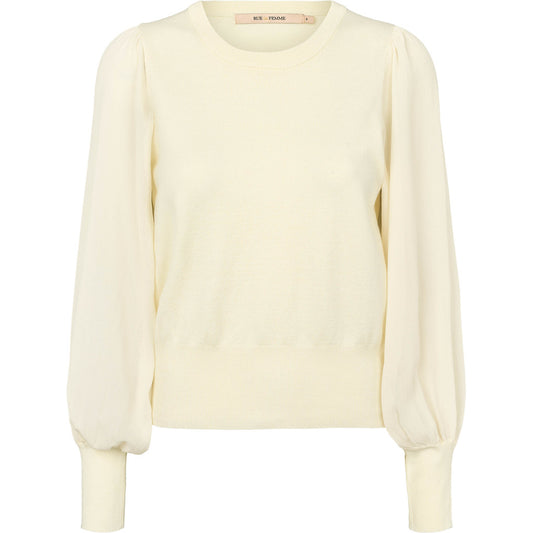 Rue de Femme Katrica Knit Blouse White
