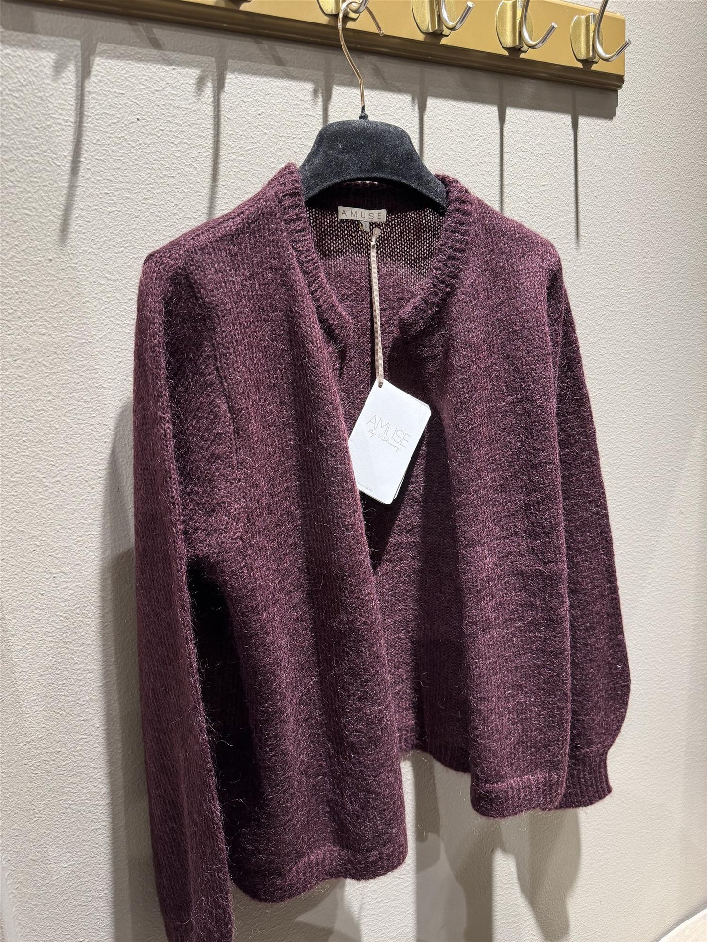 Amuse by Veslemøy Julie Cardigan Burgunder