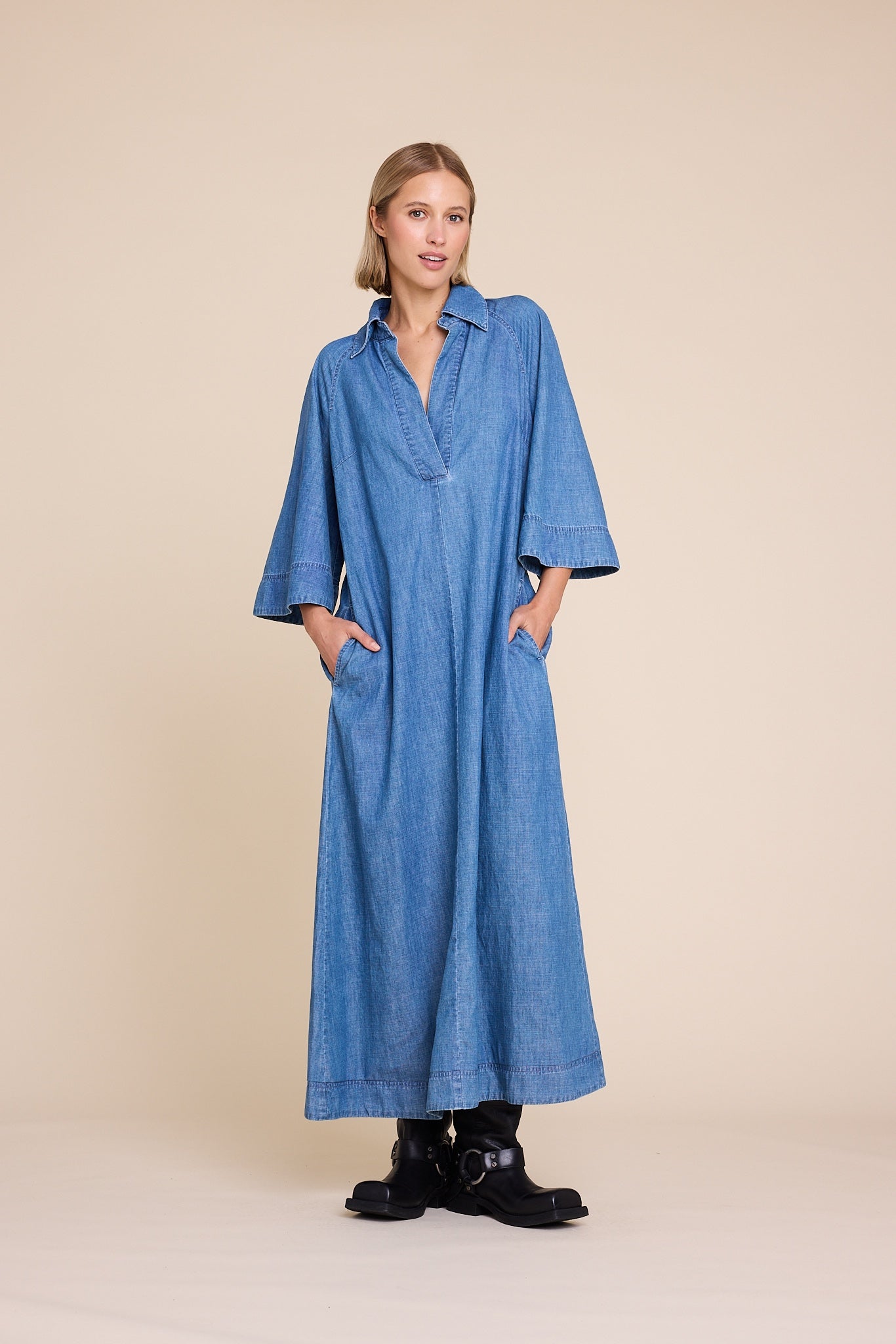 Line of Oslo Momo Kjole Denim