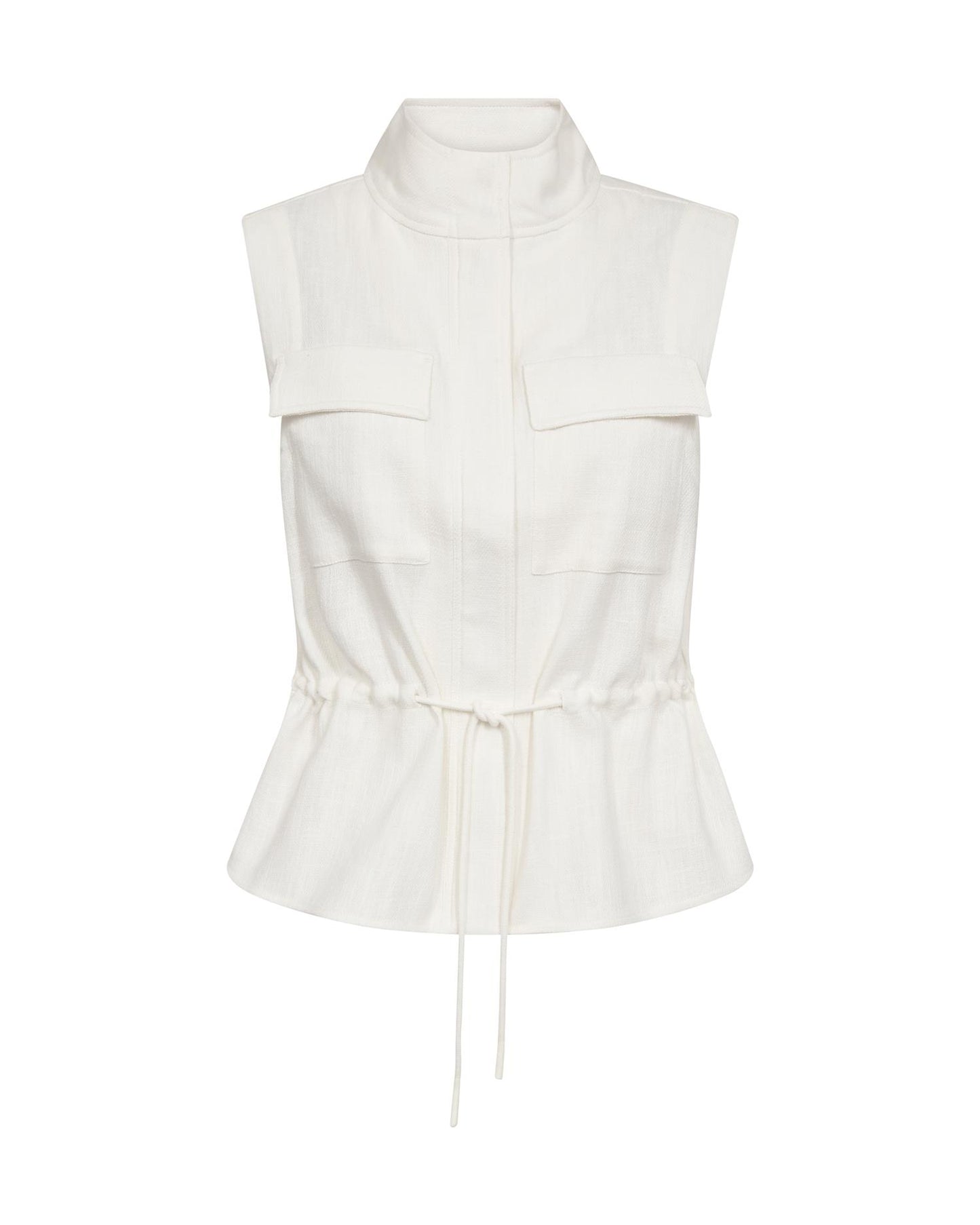 Mos Mosh Lelo Ramie Vest Ecru