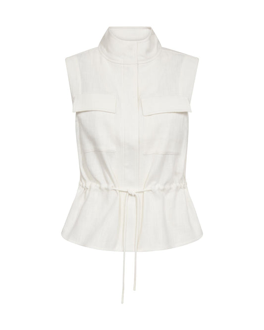 Mos Mosh Lelo Ramie Vest Ecru