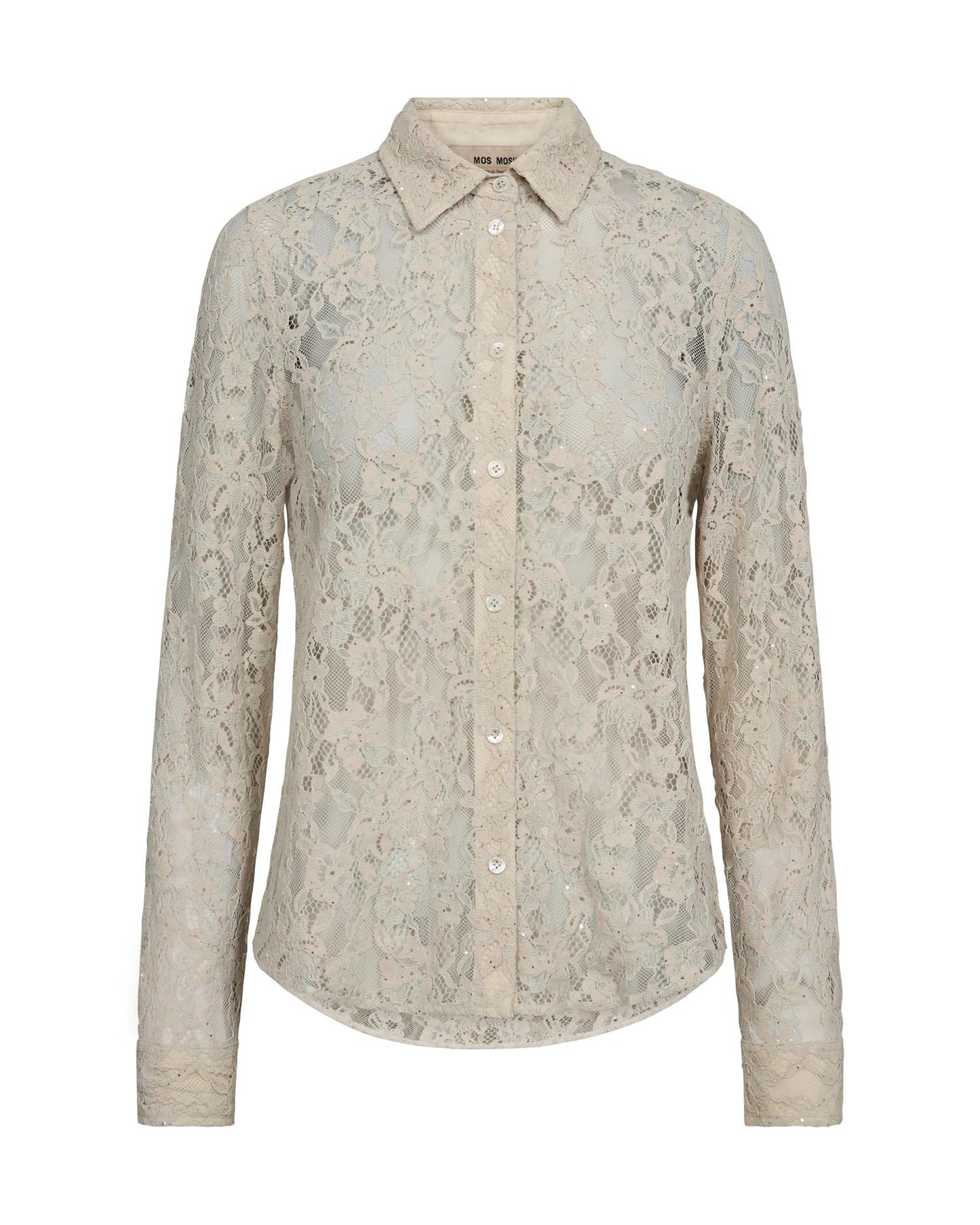 Mos Mosh Kether Lace Sequin Shirt Summer Sand