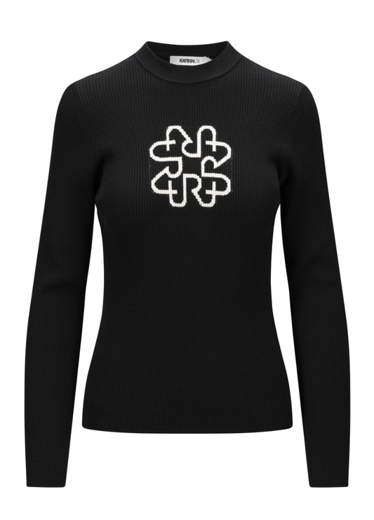 Katrin Uri Monogram Pullover Black