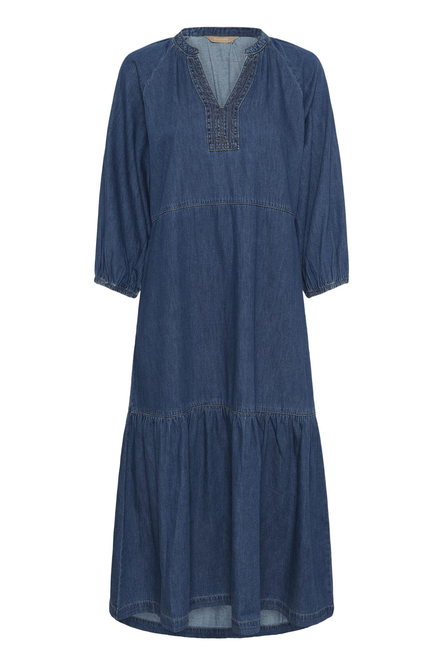 Culture Lava Arpa Long Dress Dark Blue