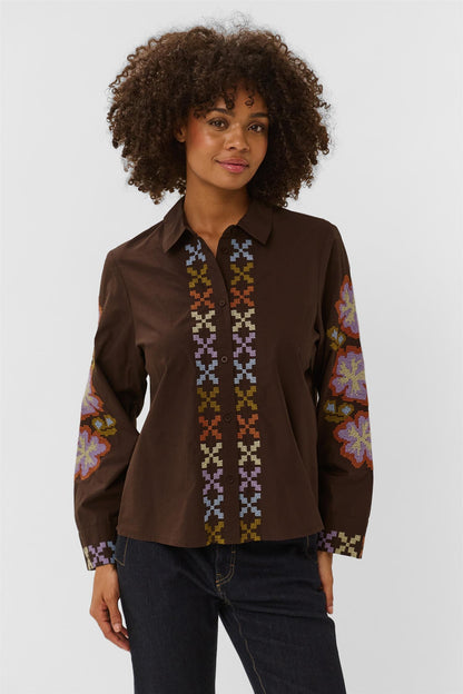 Culture Breezy Shirt Coffee Bean Violet