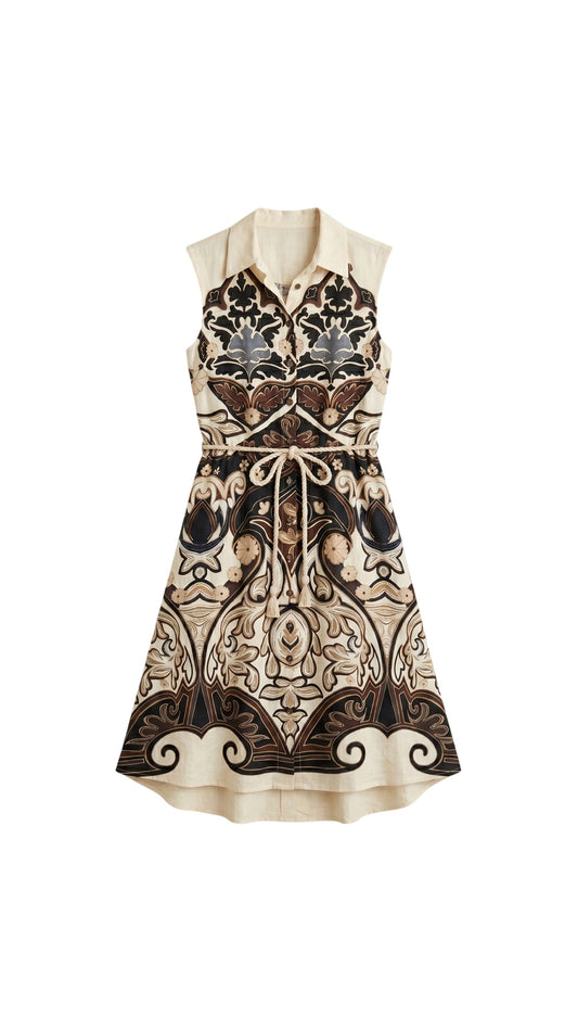 Rah Oslo Printed Dress SS Fantasia