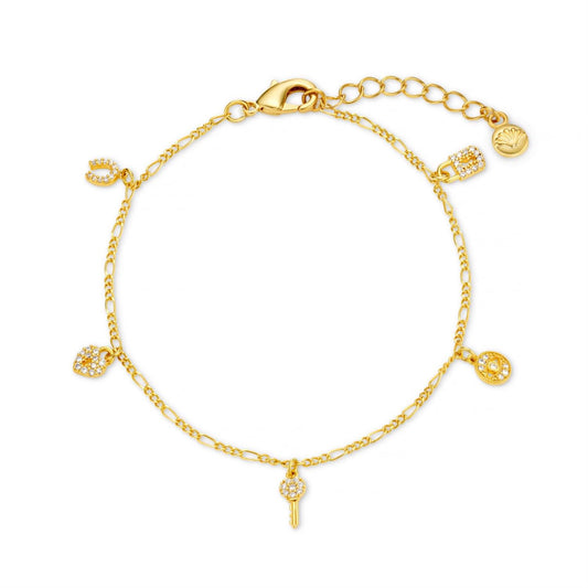 Orelia Micro Pave Bracelet Gold