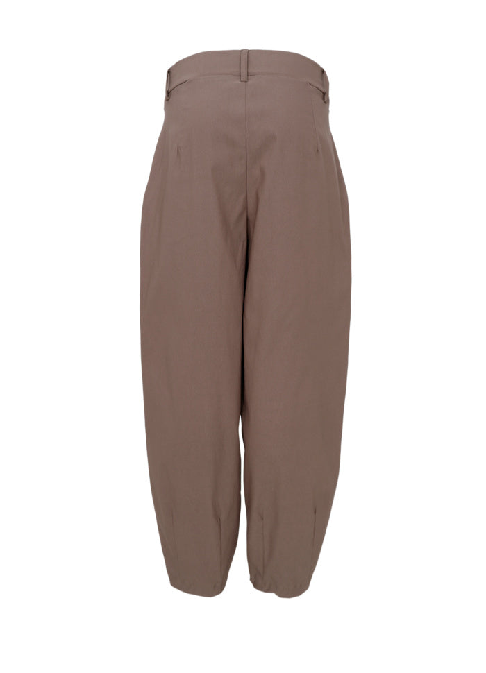 Black Colour Beverly Barrel Pant Taupe