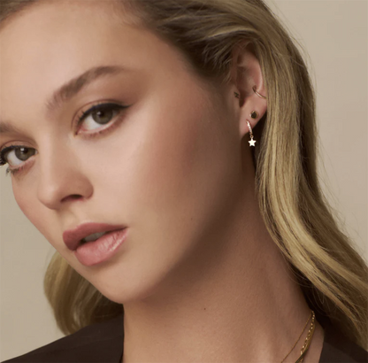 Orelia Pave Mini Hoop Gold