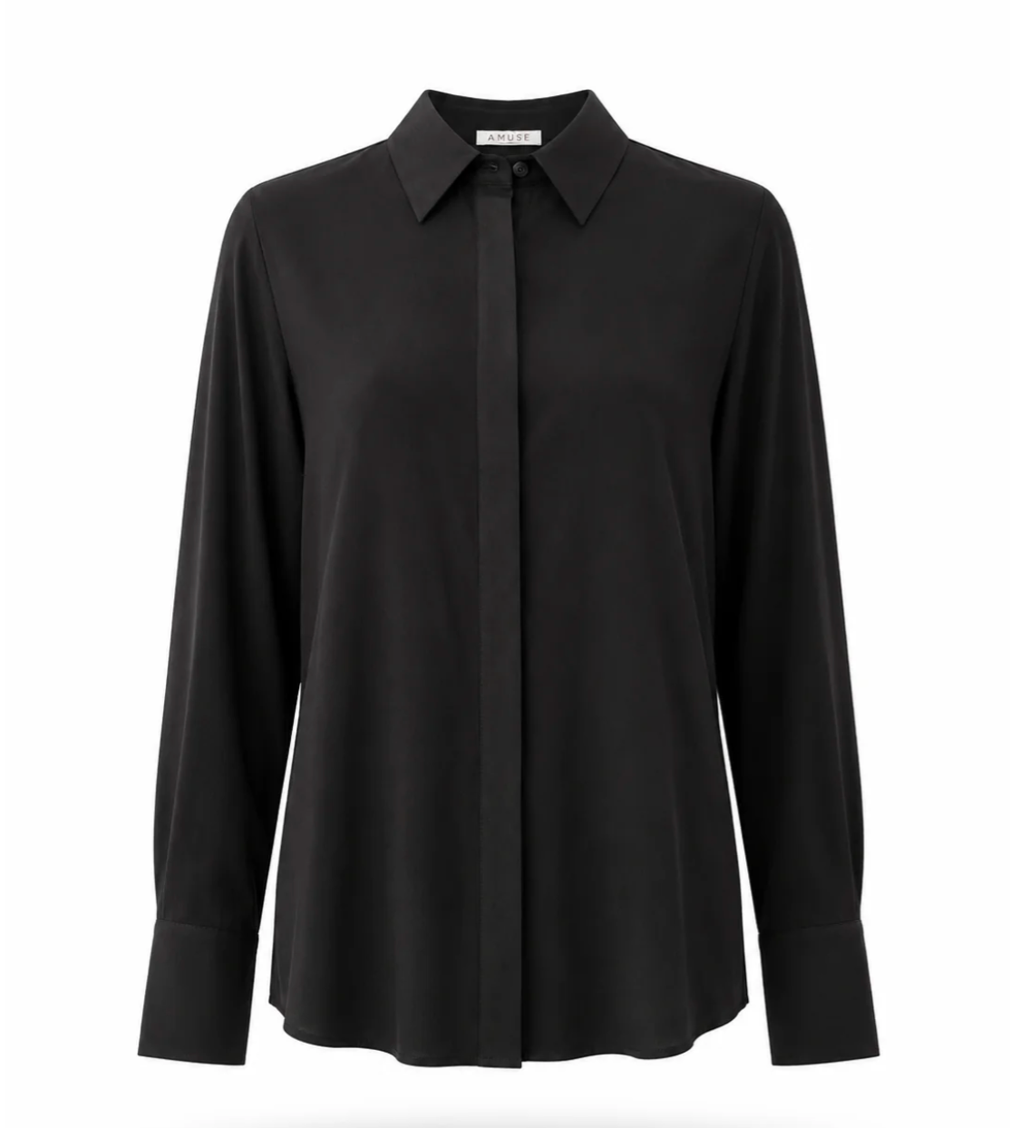 Amuse by Veslemøy Evita Silkebluse Black