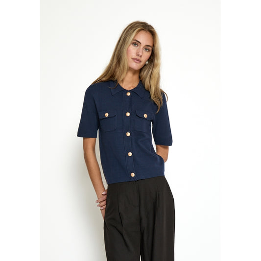 Peppercorn Kaylee Half Sleeve Cardigan Black Iris