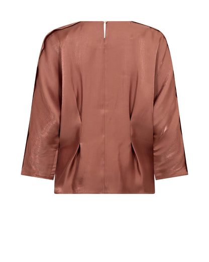 Mos Mosh Leka Gloss Blouse Imperial Tapaz