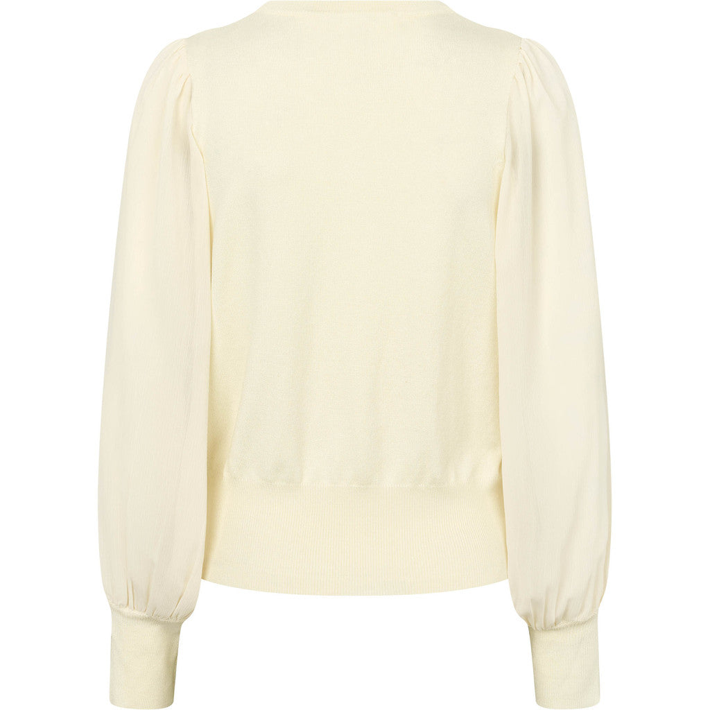 Rue de Femme Katrica Knit Blouse White