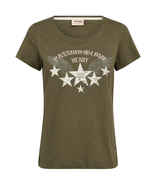 Mos Mosh Zibba O-SS Tee Olive Night