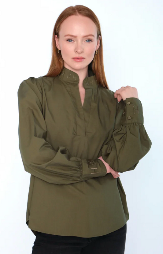 HÉST Mie Blouse Winter Moss