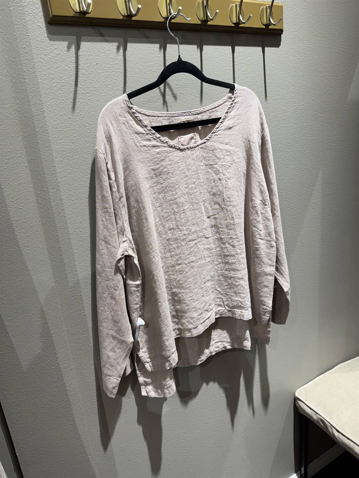 By Basics Own 12000 Blouse LS Blush