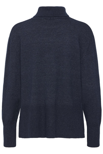 Pulz Steffi Roll Neck Dark Saphire