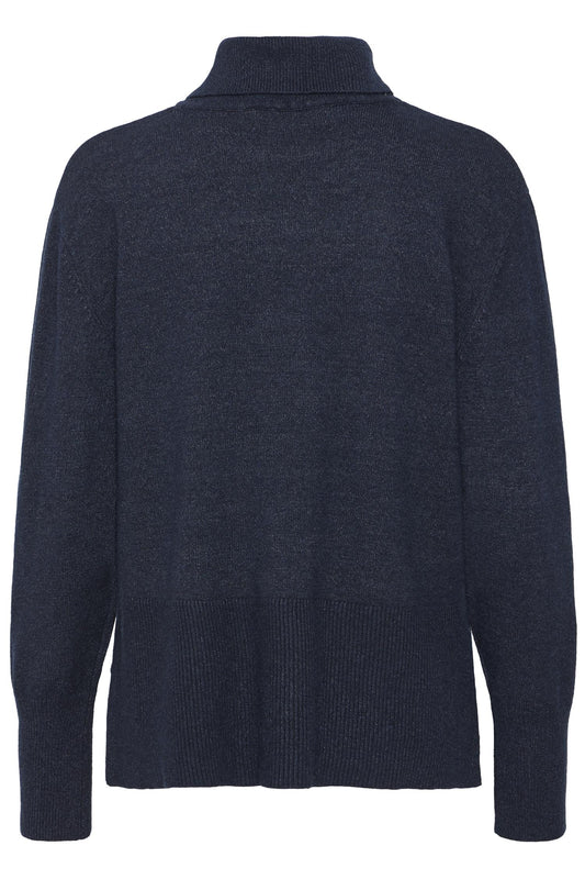 Pulz Steffi Roll Neck Dark Saphire