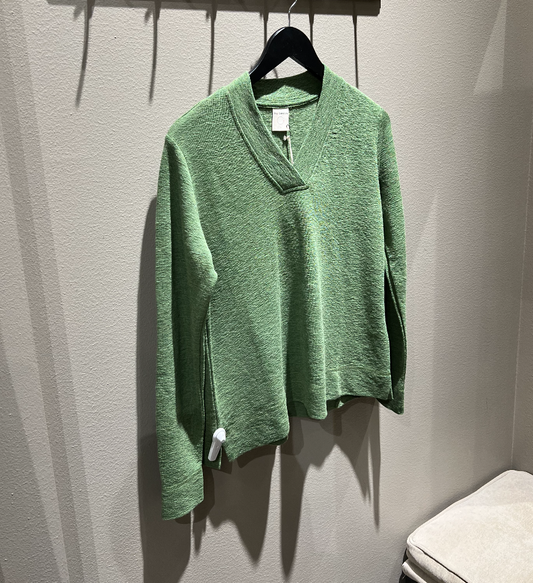 By Basics 4067 Sweater V-neck Grasshopper Melange
