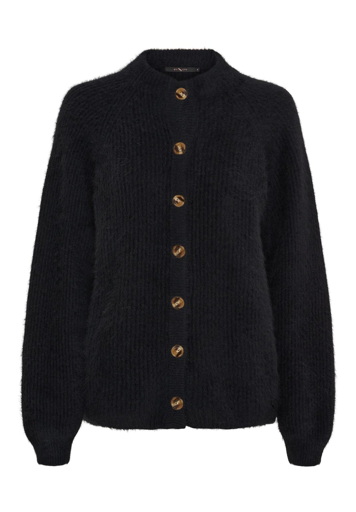 Notyz Nina Raccoon Cardigan Black