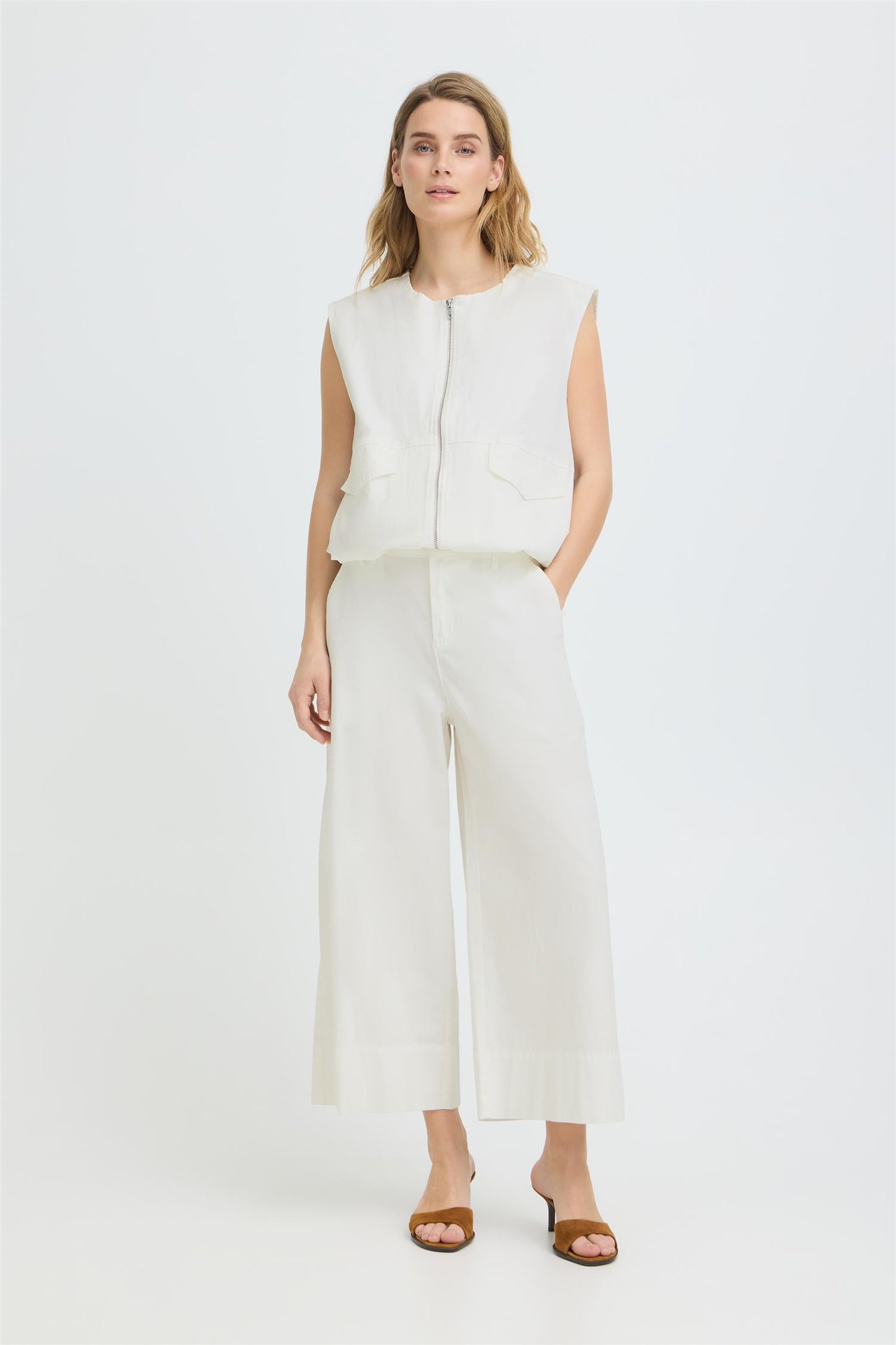 Pulz Claudia Pant Cloud Dancer