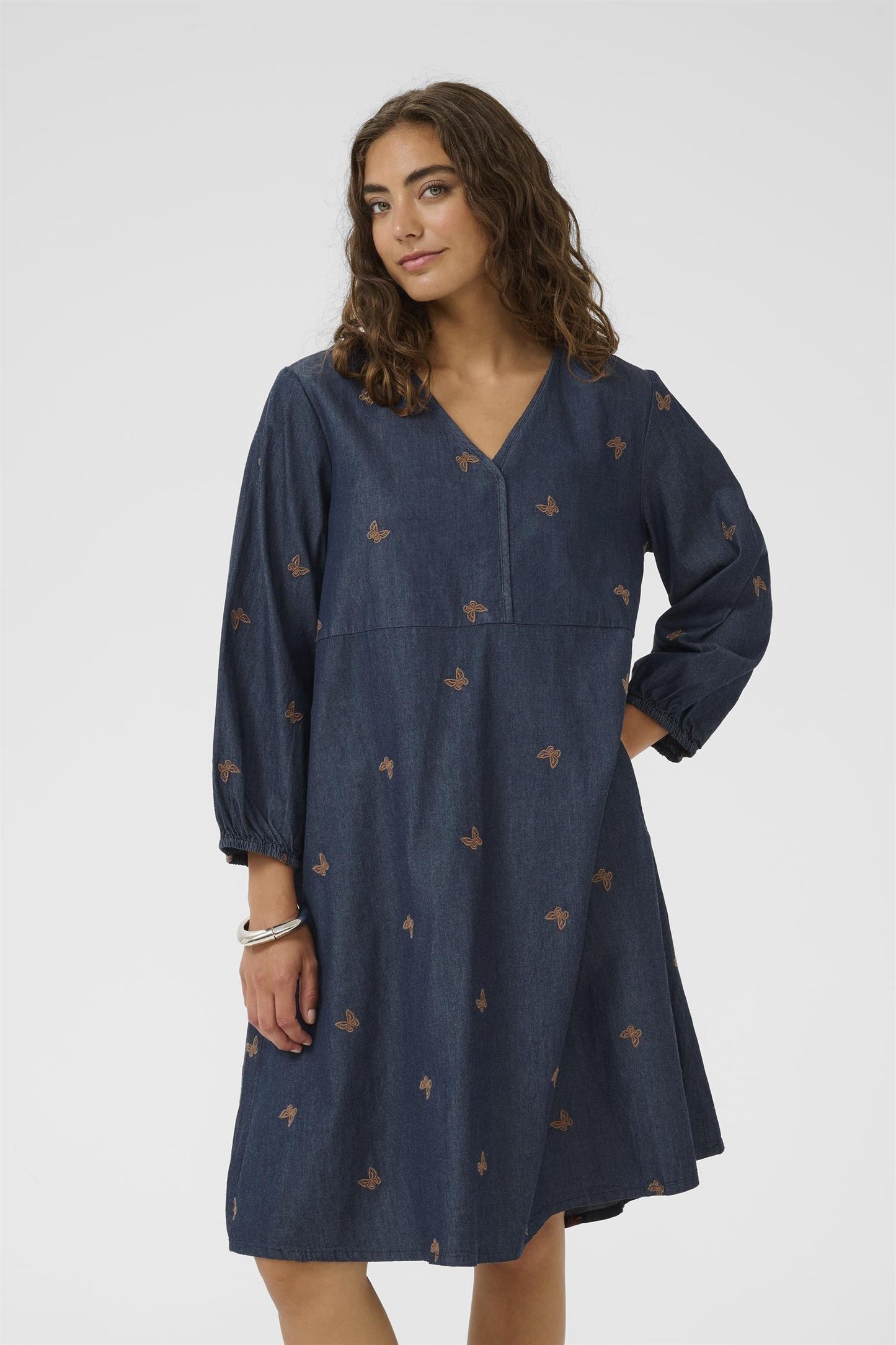 Culture Filipa Michelle Short Dress Rinse Wash