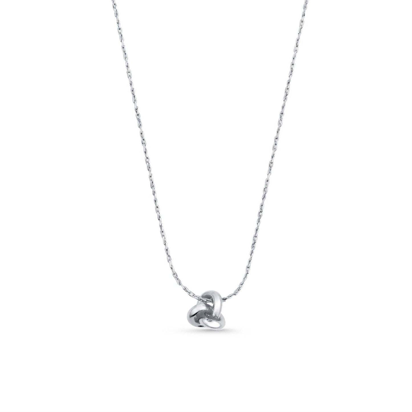 Orelia Mini Knot Necklace Silver