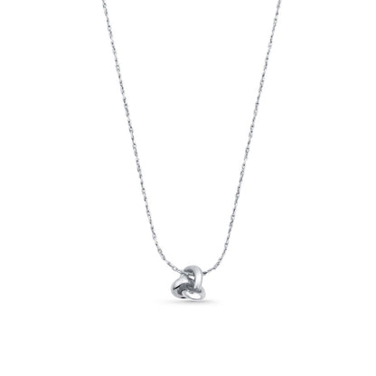 Orelia Mini Knot Necklace Silver