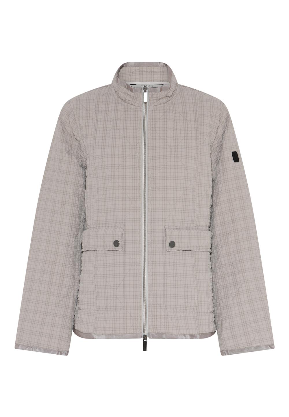 Cero & Etage Quilted Jacket Short Dark Sand