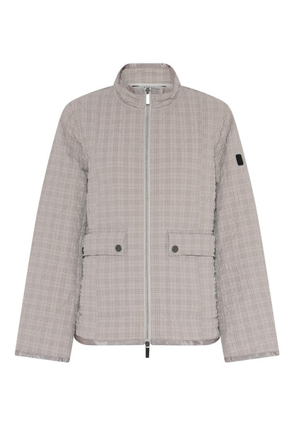 Cero & Etage Quilted Jacket Short Dark Sand