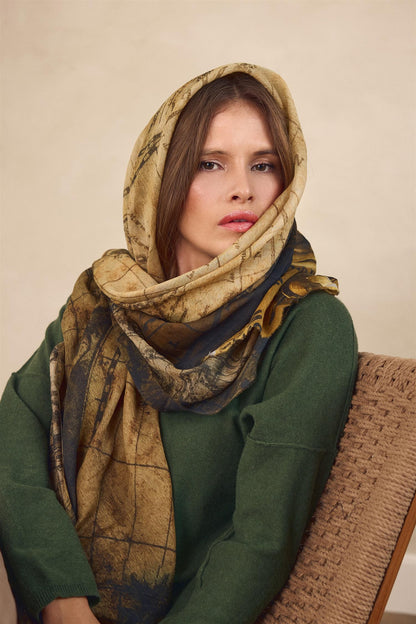 Tif Tiffy Jasmine Scarf Green