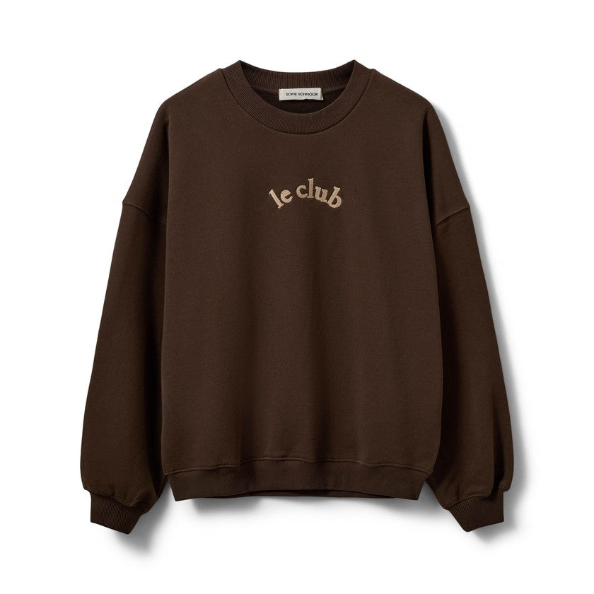 Sofie Schnoor Sofie Schnoor Paros oversize sweatshirt mørk brun