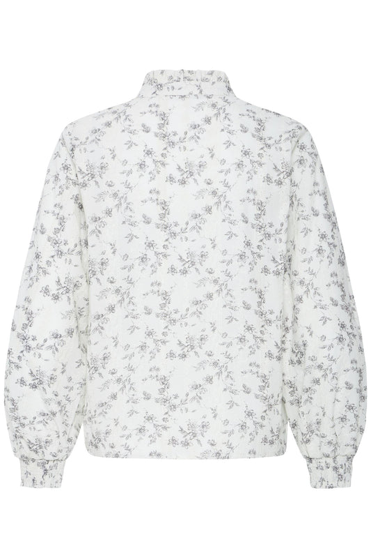 Pulz Deborah LS Blouse Birch/green