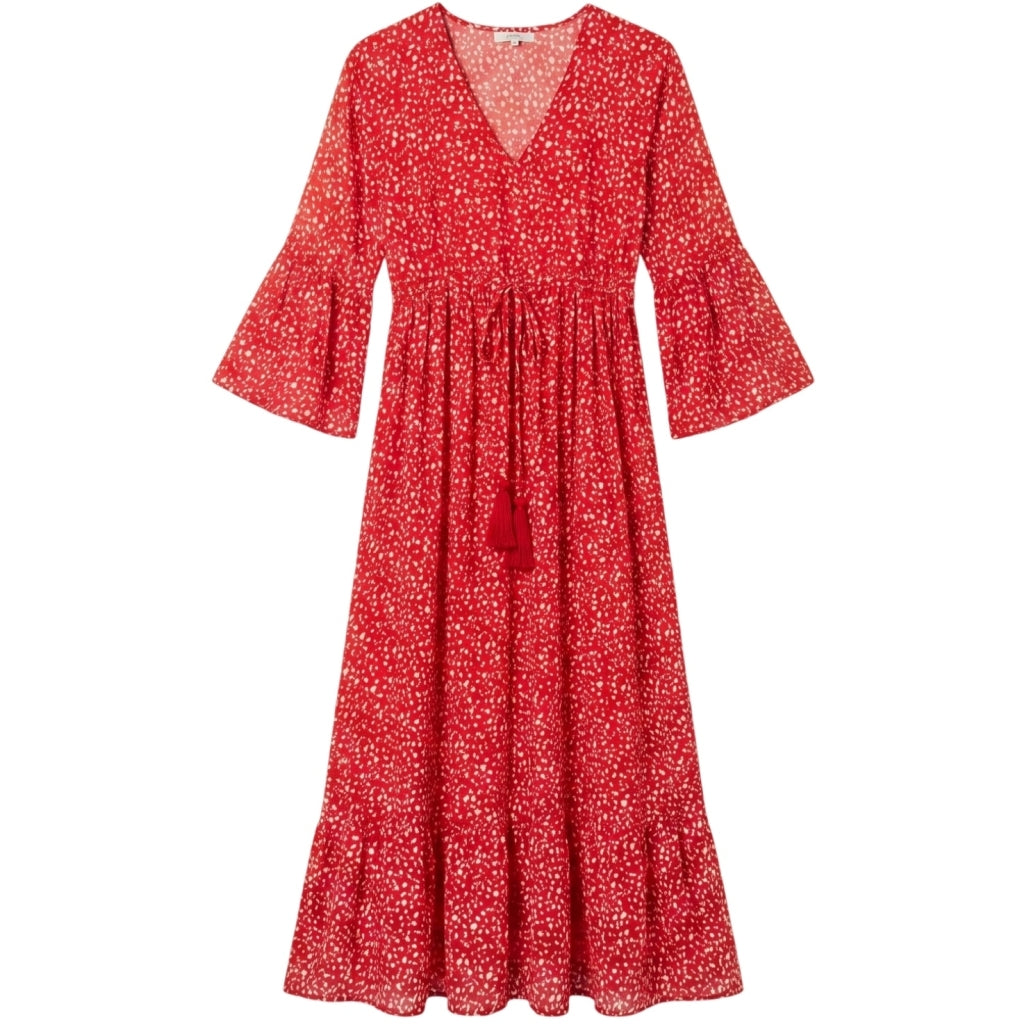 Rah Oslo Maria Long Dress Red Dot