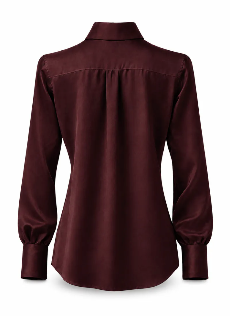 Amuse by Veslemøy Silkebluse Classic Burgundy