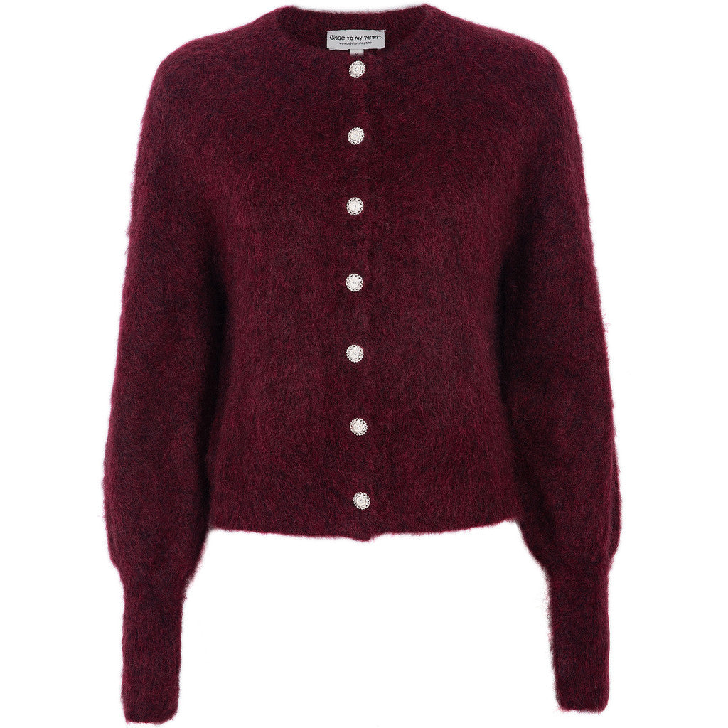 Close to my Heart Sonia Cardigan Garnet Red