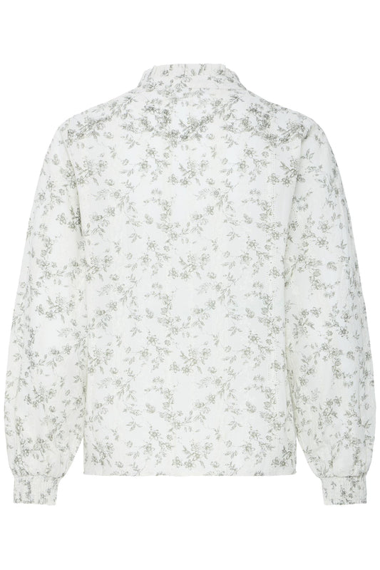 Pulz Deborah LS Blouse Birch/brown
