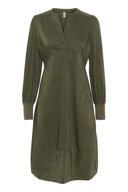 Culture Antoinett Rib Dress Burnt Olive