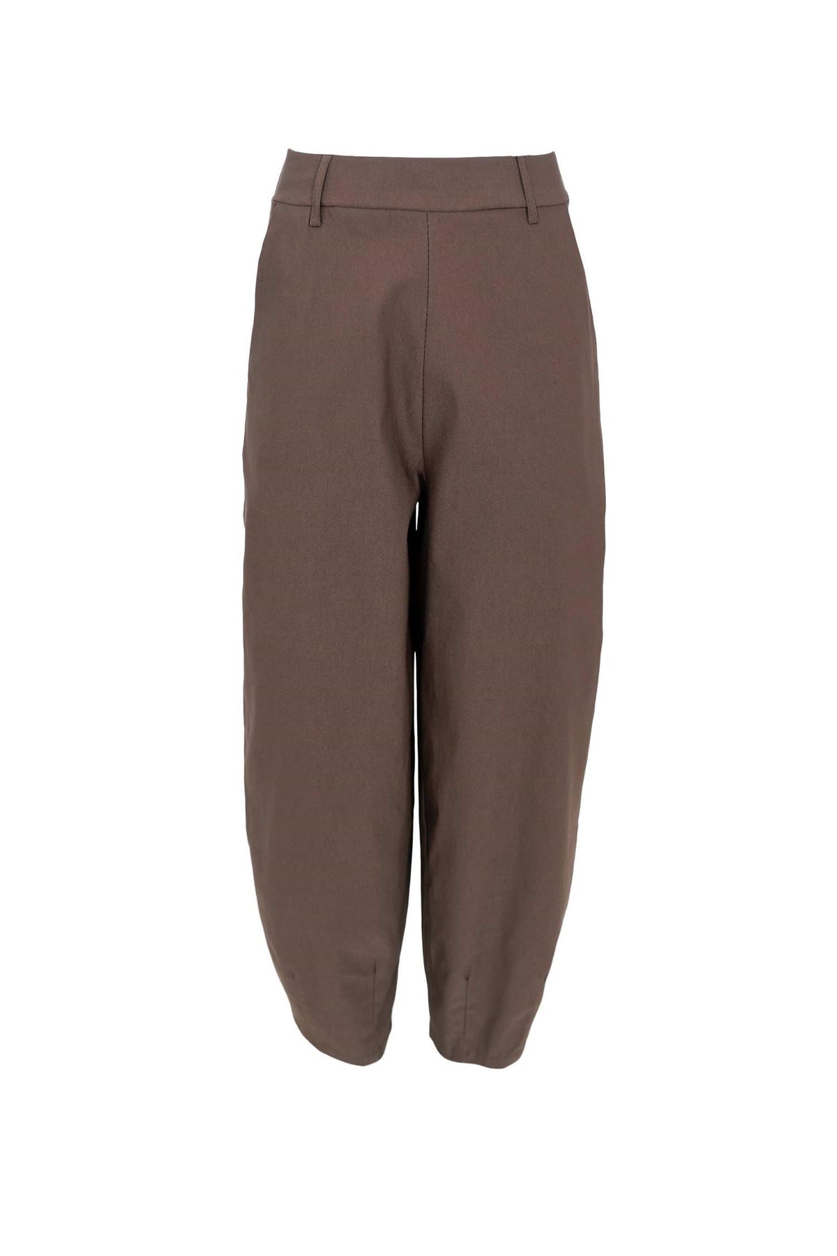 Black Colour Beverly Barrel Pant Espresso