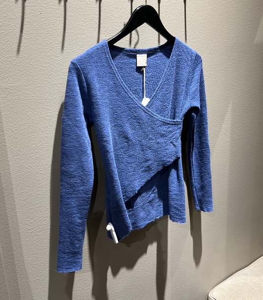 By Basics Shirt Asymmetrical Indigo Melange