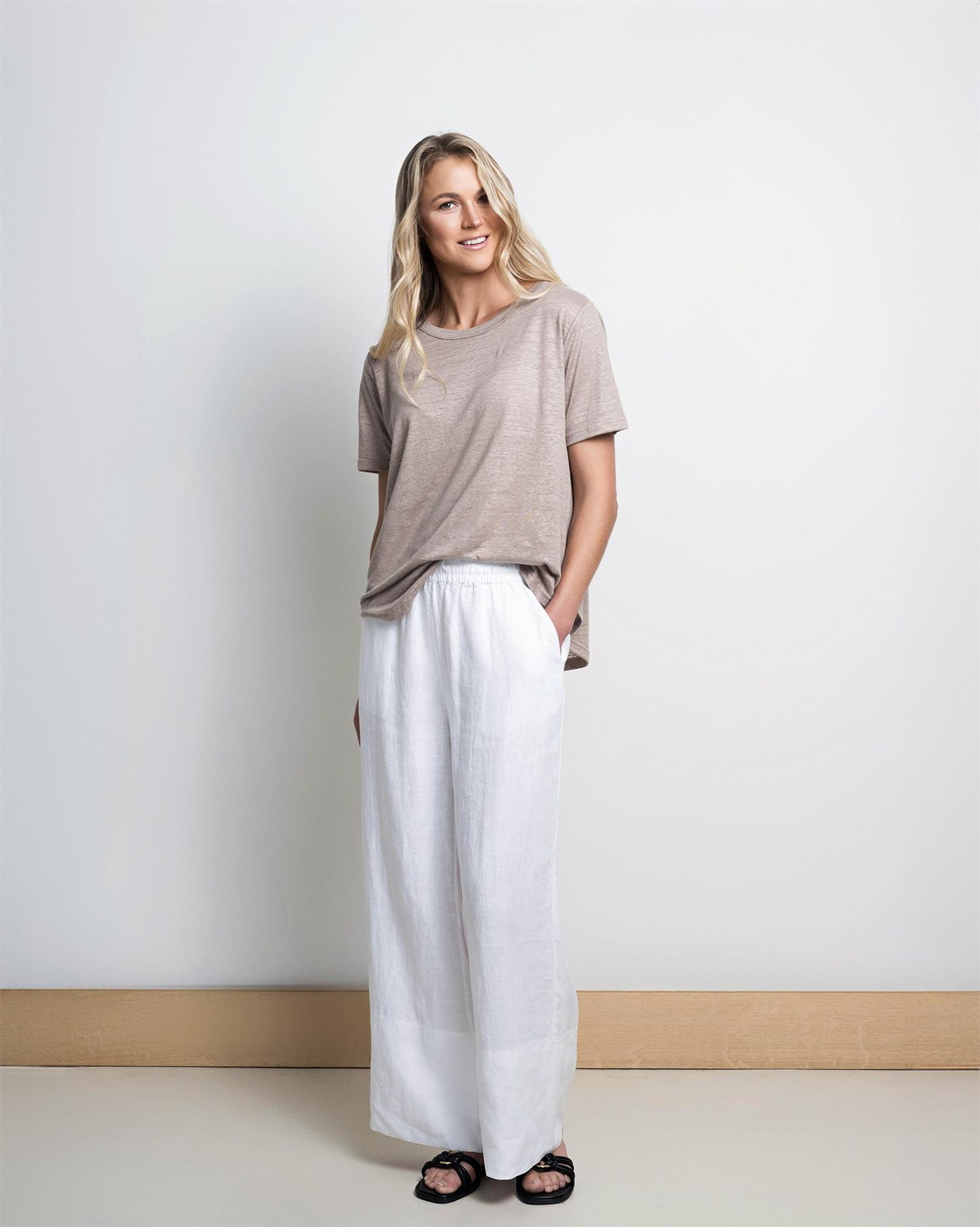 Close to my Heart Lou Wide Pants White