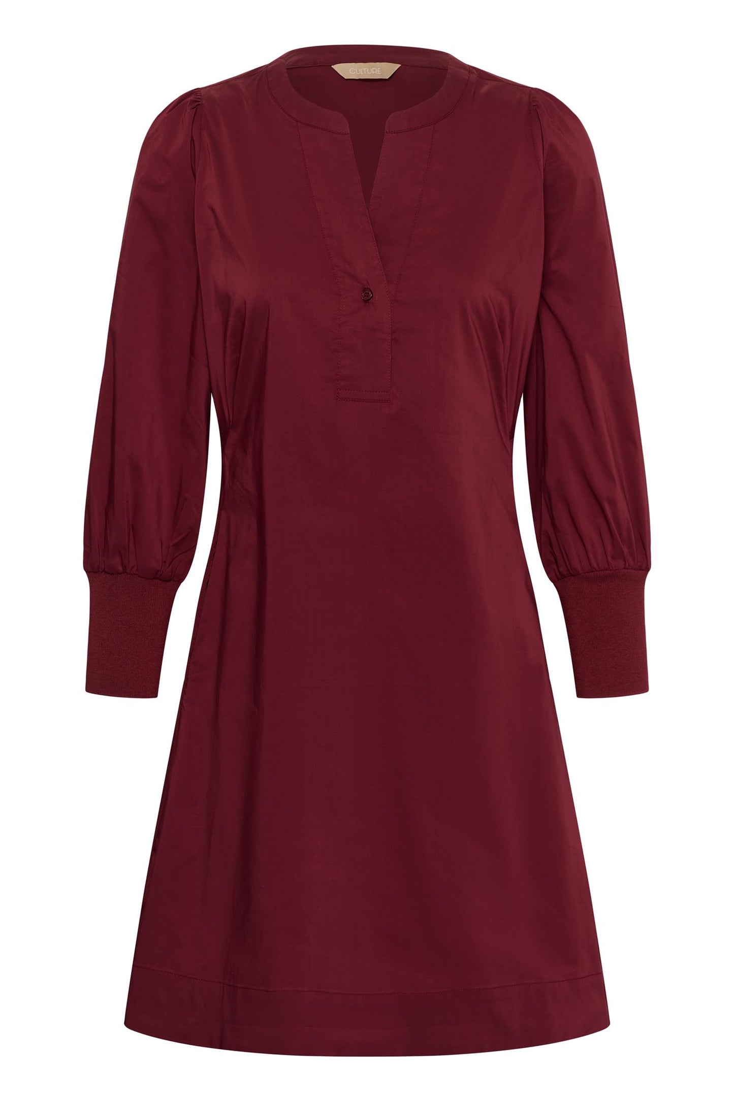 Culture Kiea Antoinett Rib Dress Chocolate Truffle