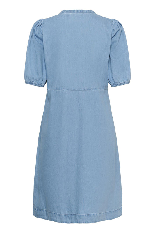 Culture Berteline Arpa SS Dress Light Blue