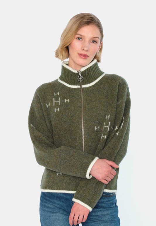 HÉST Iben Zip Jacket Winter Moss