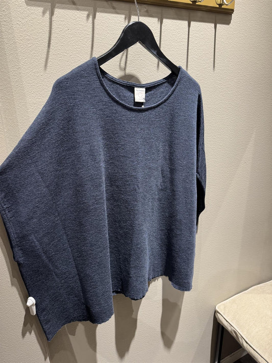 By Basics Top Extra Wide Midnight Blue Melange
