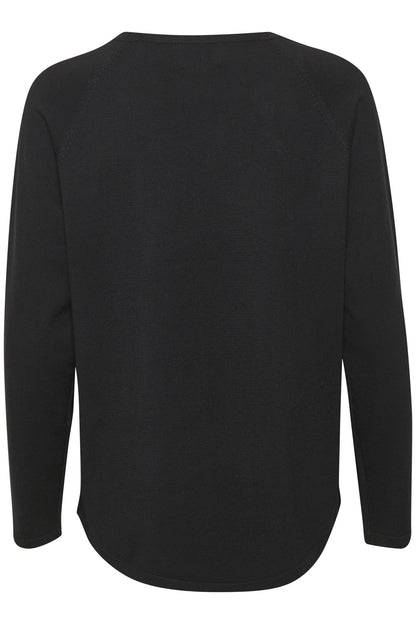 Culture AnneMarie Solid Jumper Black