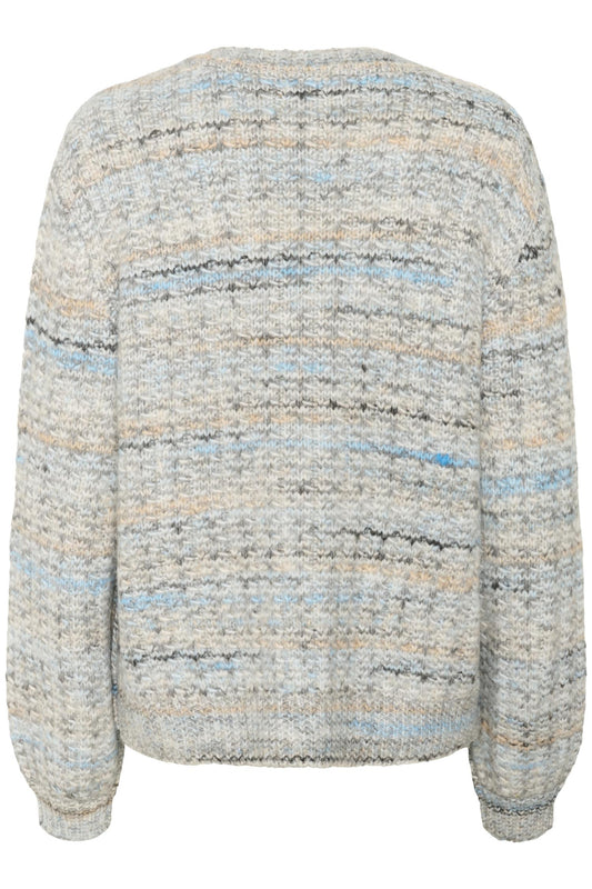 Culture Marble Pullover Grey Blue Mix
