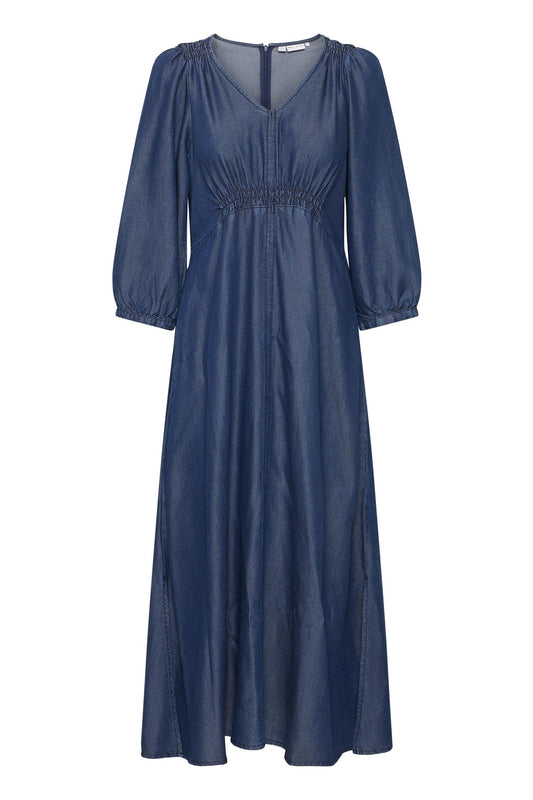 Pulz Sevielle Dress Un-Washed Denim