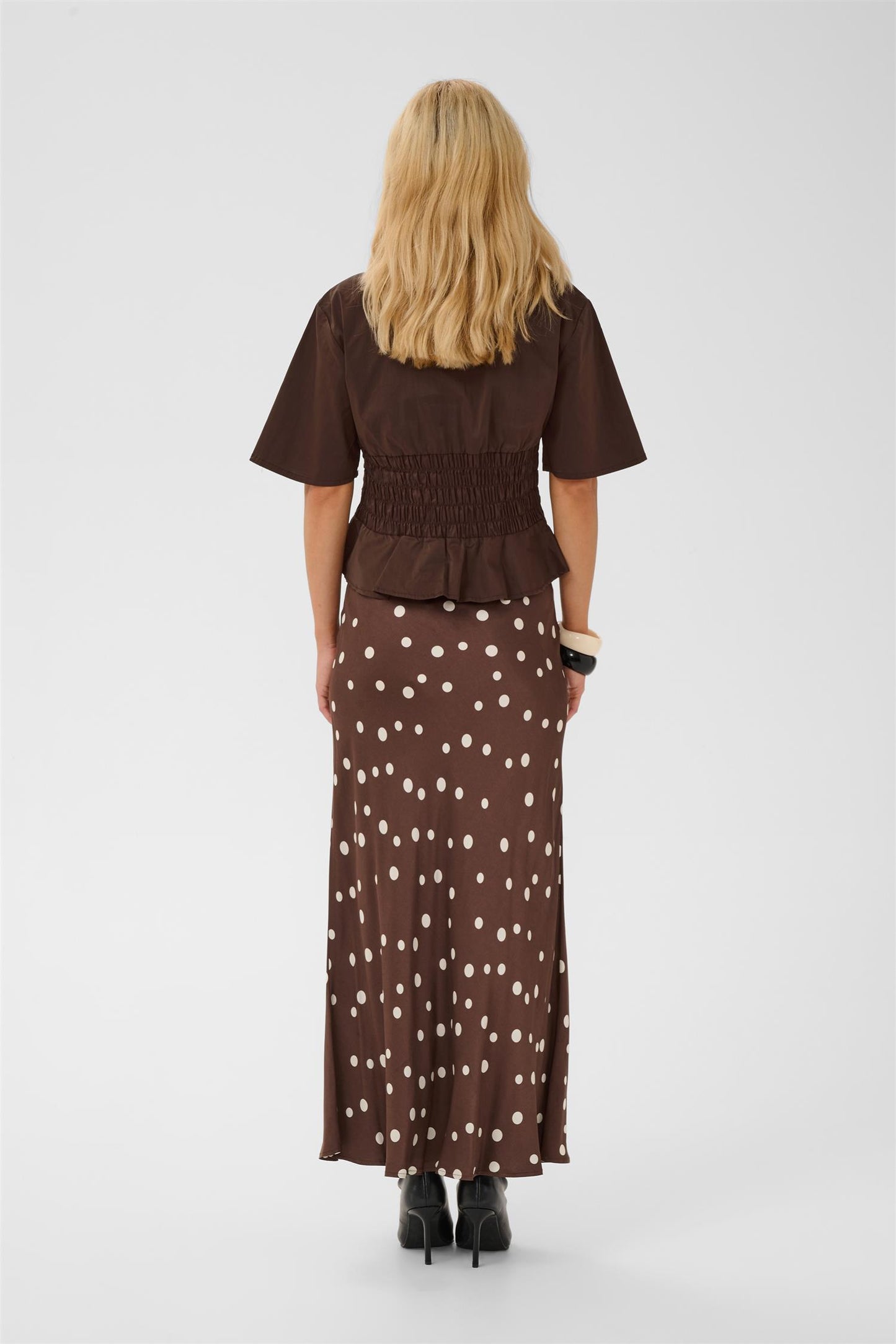 Culture Ajda Antoinett SS Blouse Coffee Bean