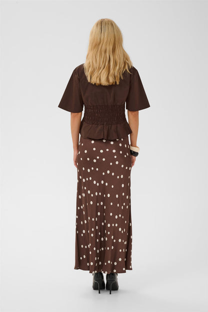 Culture Ajda Antoinett SS Blouse Coffee Bean